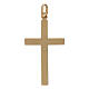 Pingente cruz bicolor detalhes geométricos ouro 750/00 1,1 gr s2