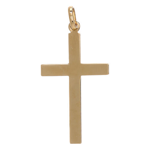 Pendentif croix or jaune 750/00 décoration flèche 1,1 gr 2