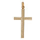 Pendentif croix or jaune 750/00 décoration flèche 1,1 gr s1