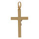Christ cross pendant in 18 kt gold with stripes decoration 1.25 gr s2