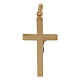 Cross pendant rectangles 750/00 bicolor gold 1.25 gr s2