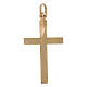 Colgante cruz segmentos oro bicolor 750/00 impresa 1,1 gr s2