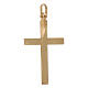 Cross pendant printed segments 750/00 bicolor gold 1.1 gr s2