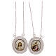 Vatican Scapular in 18 kt white gold with colour images 4.8 gr s1