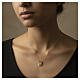 Skapulier, 18 kt Gelbgold, Heiligstes Herz Jesu und Gottesmutter vom Berge Karmel, 5,2 g s2
