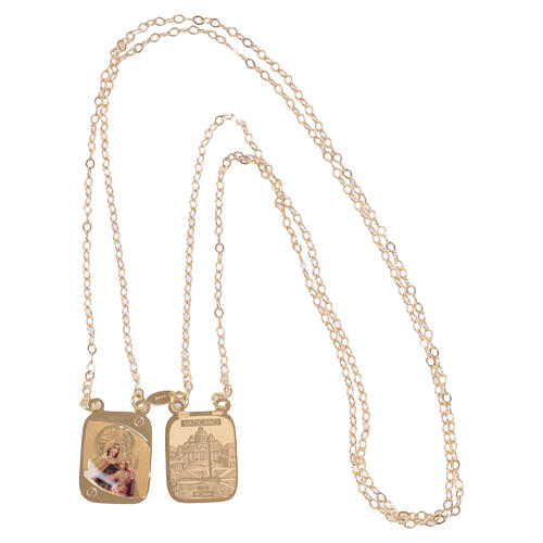 Scapulaire or jaune 18K en couleur Vatican 5,2 gr 5