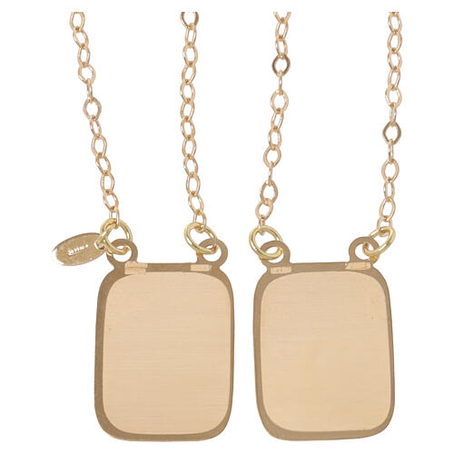 Scapulaire or jaune 18K en couleur Vatican 5,2 gr 4