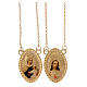Scapular in 750/00 yellow gold with colour image 4.85 gr s1