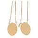 Scapular in 750/00 yellow gold with colour image 4.85 gr s5