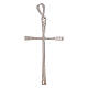 Cross in 750/00 white gold with strass at the ends 1.15 gr s2