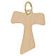 Tau cross yellow gold 750/00 wood effect 1.55 g s1