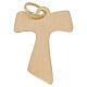 Tau cross yellow gold 750/00 wood effect 1.55 g s3
