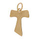 Tau pendant yellow gold wood effect 18 kt 0.7 gr s2