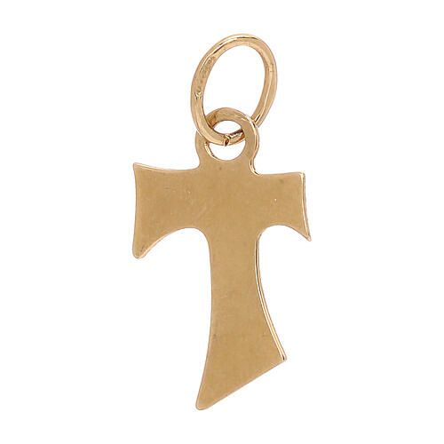 Tau pendentif or jaune 18K 0,4 gr 1