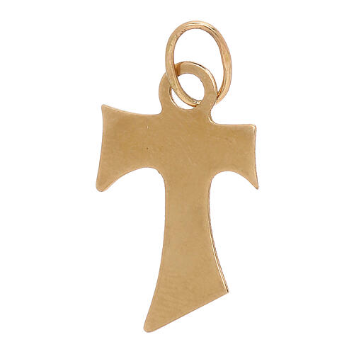 Pendentif Tau or jaune 750/00 brillant 0,7 gr 1