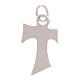 Mini tau cross of satin 18K gold, 0.2 gr s1
