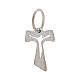 Mini tau cross of white satin 18K gold, 0.2 g s2