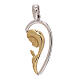 18 kt two-tone gold pendant with Madonna, 1.25 g s1