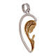 18 kt two-tone gold pendant with Madonna, 1.25 g s2
