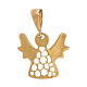 Angel pendant in polished 18K yellow gold, perforated 0.7 g s2