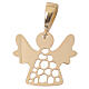 Pendentif ange or blanc 18K deux niveaux 0,8 gr s1