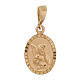 Oval pendant two finishes angel 18-carat gold 0.7 gr s1