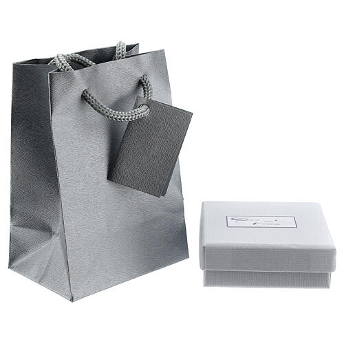 Cross pendant multicolored strass 18-carat gold 1.55 gr 3