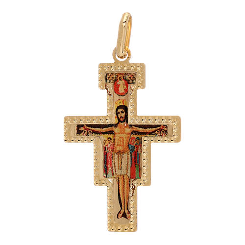 Pendentif Crucifix Saint Damien or 750/00 1,45 gr 1