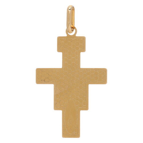 Pendentif Crucifix Saint Damien or 750/00 1,45 gr 2