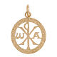 Wisiorek Monogram Chrystusa, złoto 18k, 2,15 g s2