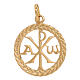 Pendant in 750/00 yellow gold, Peace 2.85 g s1