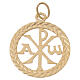 Pendant in 750/00 yellow gold, Peace 2.85 g s1
