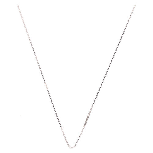 Łańcuch splot wenecki, białe złoto 750/00, 42 cm 1