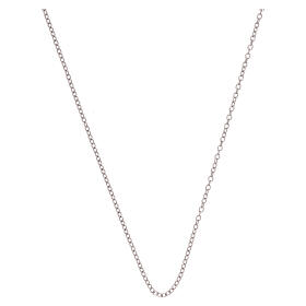 Łańcuszek mini rolò, białe złoto 750/00, 50 cm