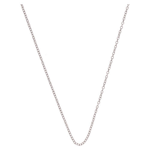Łańcuszek mini rolò, białe złoto 750/00, 50 cm 1