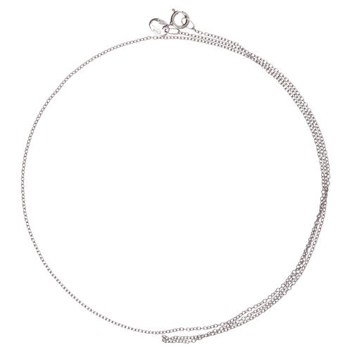 Łańcuszek mini rolò, białe złoto 750/00, 50 cm 2