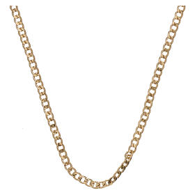 Chain, gourmette model, in 750/00 yellow gold 50 cm