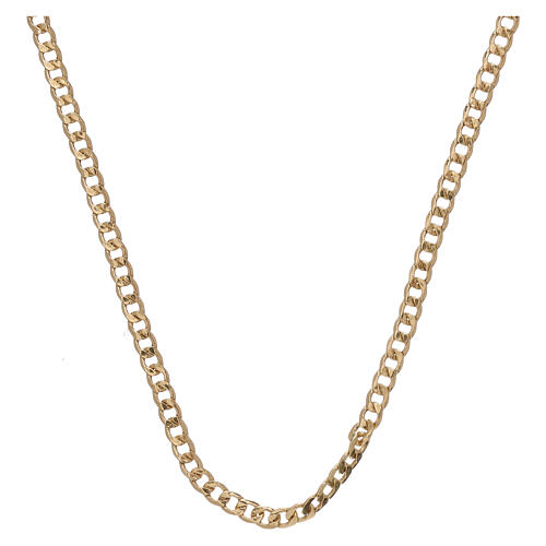 Chain, gourmette model, in 750/00 yellow gold 50 cm 1