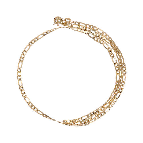 Chain, three plus one model, in 18K yellow gold 50 cm 2