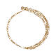 Chain, three plus one model, in 18K yellow gold 50 cm s2