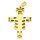 Cross pendant Saint Damian in 18K gold with relief 8.8 g s2