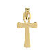 Cross of Life pendant in 18K gold, polished 2.2 g s2
