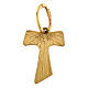 Croce pendente Tau oro 18 carati effetto legno 0,2 gr s1