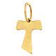 Croce pendente Tau oro 18 carati effetto legno 0,2 gr s2