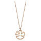 925 rosegold silver necklace with angel pendant s2