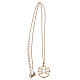 925 rosegold silver necklace with angel pendant s3