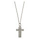 Necklace with medium engraved cross, True Love, 925 silver s1
