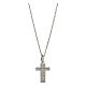Halskette mit Kreuz aus 925 Silber und eingravierter Phrase Wahre Liebe s1