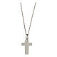 Necklace with small engraved cross, True Love, 925 silver s2