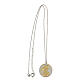 Necklace Ocean of Peace medal in two-tone 925 silver s5